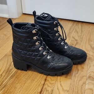SCHUTZ Black Quilted Women's Boots SIZE 8